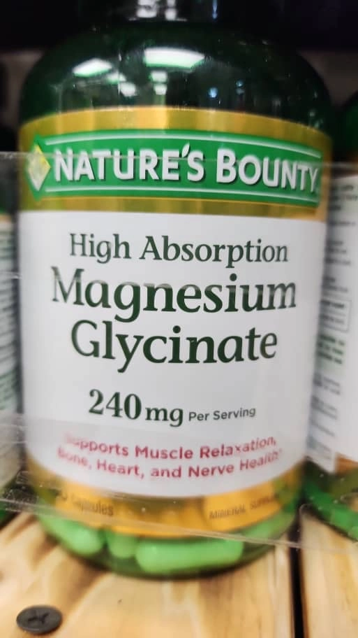 منیزیم گلیسینات نیچرز بونتی Nature’s Bounty Magnesium Glycinate