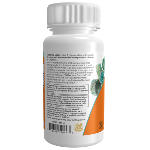 قرص آهن ناو 36 میلی گرم 90 عدد NOW Iron 36 mg