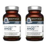 پکیج 2 عددی قرص کینوکو پلاتینیوم AHCC مدل 750 میلی گرم Kinoko' Platinum AHCC